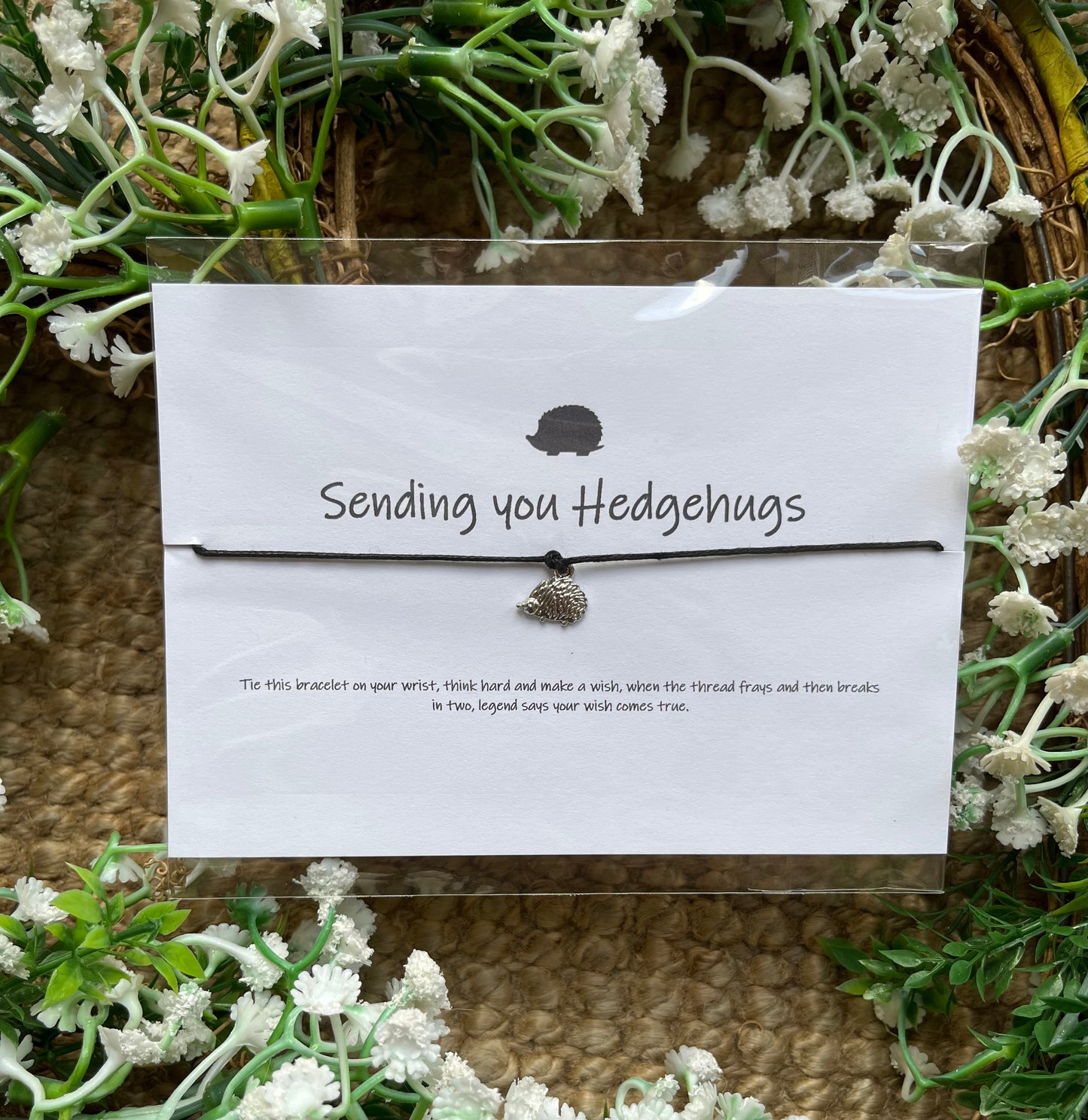 "Sending You Hedgehugs" Hedgehog Wish Bracelet