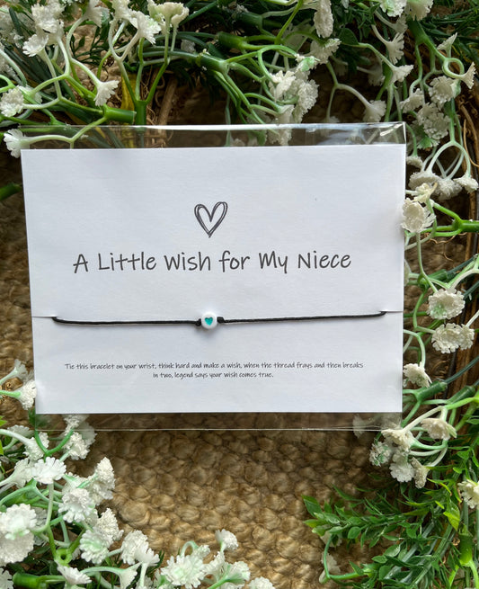 “A Little Wish For My Niece” Wish Bracelet