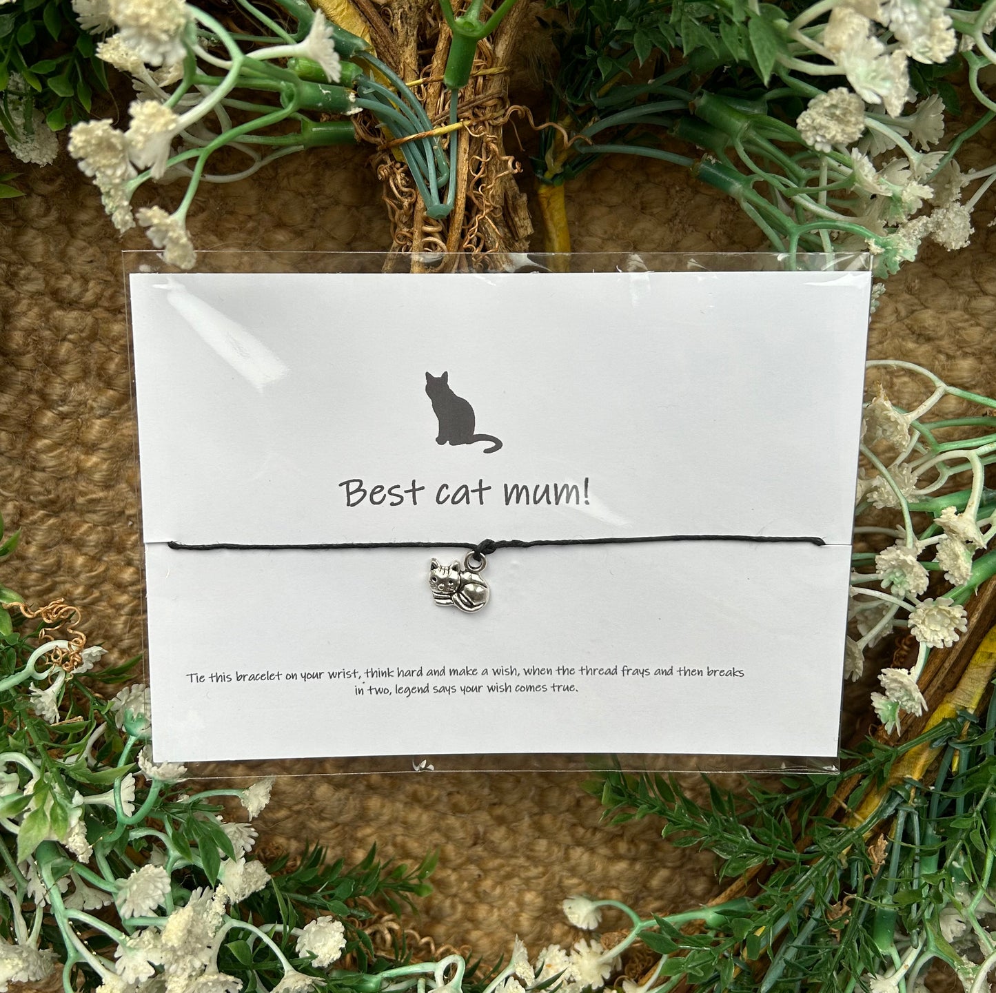 "Best Cat Mum" Wish Bracelet