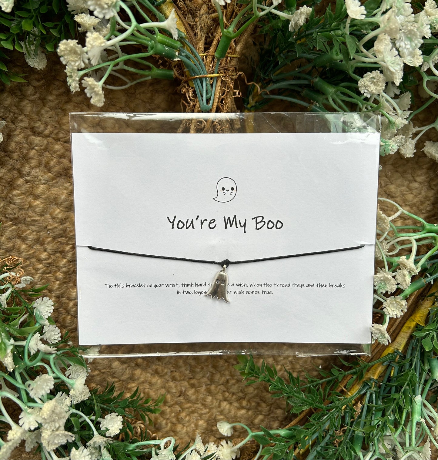 "You're My Boo" Ghost Wish Bracelet