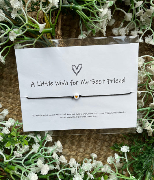 “A Little Wish For My Best Friend” Wish Bracelet